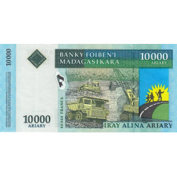Madagascar - Pick 85 - 10'000 ariary - 50'000 francs - Série A G - 2003 - Etat : SUP