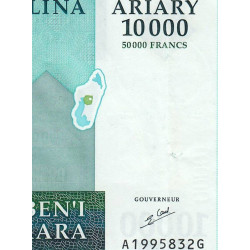Madagascar - Pick 85 - 10'000 ariary - 50'000 francs - Série A G - 2003 - Etat : SUP