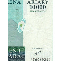 Madagascar - Pick 85 - 10'000 ariary - 50'000 francs - Série A G - 2003 - Etat : TB