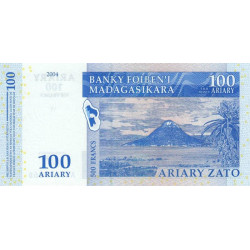 Madagascar - Pick 86a - 100 ariary / 500 francs - Série A D - 2004 - Etat : NEUF