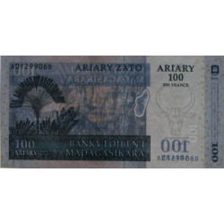 Madagascar - Pick 86a - 100 ariary / 500 francs - Série A D - 2004 - Etat : NEUF