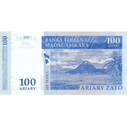 Madagascar - Pick 86b - 100 ariary / 500 francs - Série B D - 2004 (2007) - Etat : NEUF