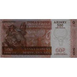 Madagascar - Pick 88a - 500 ariary - 2'500 francs - Série A A - 2004 - Etat : NEUF