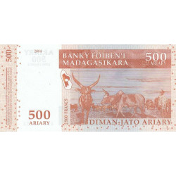 Madagascar - Pick 88a - 500 ariary - 2'500 francs - Série A A - 2004 - Etat : SUP+ à SPL