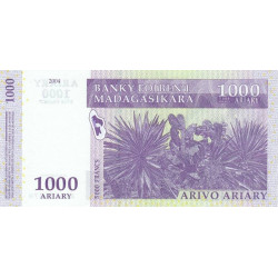 Madagascar - Pick 89a - 1'000 ariary / 5'000 francs - Série A H - 2004 - Etat : NEUF