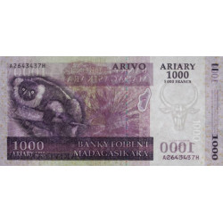 Madagascar - Pick 89a - 1'000 ariary / 5'000 francs - Série A H - 2004 - Etat : NEUF