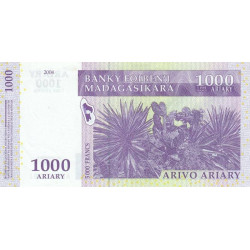 Madagascar - Pick 89a - 1'000 ariary / 5'000 francs - Série A J - 2004 - Etat : SPL