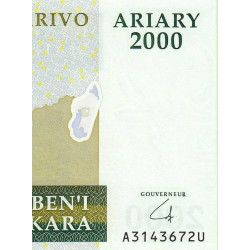 Madagascar - Pick 90b - 2'000 ariary - Série A U - 2008 -  Papier -  Etat : NEUF
