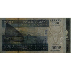 Madagascar - Pick 91a - 5'000 ariary / 25'000 francs - Série A R - 2006 - Etat : TB-