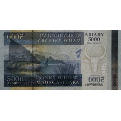 Madagascar - Pick 91a - 5'000 ariary / 25'000 francs - Série A U - 2006 - Etat : SUP