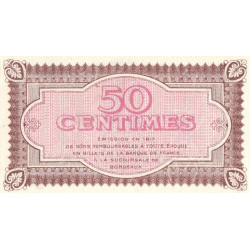 Bordeaux - Pirot 30-11 - 50 centimes - Série 16 - 1917 - Etat : SPL+