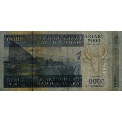 Madagascar - Pick 91a - 5'000 ariary / 25'000 francs - Série A U - 2006 - Etat : TB-
