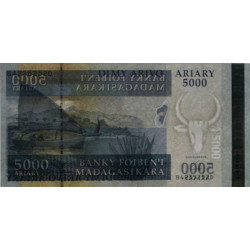 Madagascar - Pick 91b - 5'000 ariary - Série B D - 2009 - Etat : NEUF