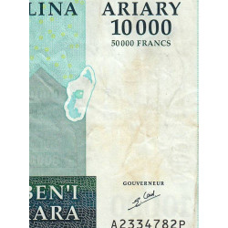 Madagascar - Pick 92a - 10'000 ariary / 50'000 francs - Série A P - 2007 - Etat : TB