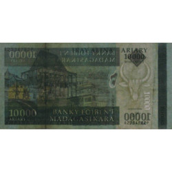 Madagascar - Pick 92a - 10'000 ariary / 50'000 francs - Série A P - 2007 - Etat : TB