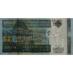 Madagascar - Pick 92a - 10'000 ariary / 50'000 francs - Série A T - 2007 - Etat : TTB