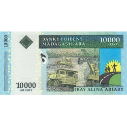 Madagascar - Pick 92b - 10'000 ariary - Série A Y - 2009 - Etat : NEUF