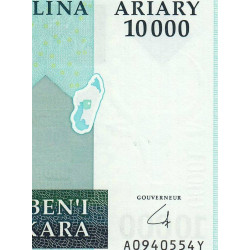 Madagascar - Pick 92b - 10'000 ariary - Série A Y - 2009 - Etat : NEUF