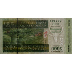 Madagascar - Pick 93 - 2'000 ariary / 10'000 francs - Série MAP - 2007 - Commémoratif - Etat : NEUF