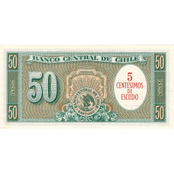 Chili - Pick 126a_3 - 5 centesimos de escudo - Série C12-24 - 1960 - Etat : NEUF