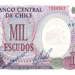 Chili - Pick 146_2 - 1'000 escudos - Série A 6 - 1974 - Etat : NEUF