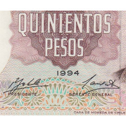 Chili - Pick 153e_1 - 500 pesos - Série EA - 1994 - Etat : SPL