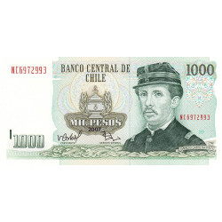 Chili - Pick 154g_3b - 1'000 pesos - Série NC - 2007 - Etat : NEUF