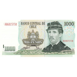 Chili - Pick 154g_4 - 1'000 pesos - Série AG - 2008 - Etat : NEUF