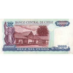 Chili - Pick 157c_7 - 10'000 pesos - Série AJ - 2008 - Etat : TTB