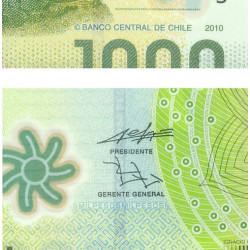 Chili - Pick 161a - 1'000 pesos - Série EA - 2010 - Polymère - Etat : NEUF