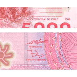 Chili - Pick 163a - 5'000 pesos - Série CA - 2009 - Polymère - Etat : NEUF