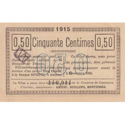 Amiens - Pirot 7-26 - 50 centimes - 1915 - Etat : SPL