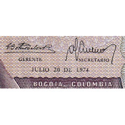 Colombie - Pick 407f1 - 10 pesos oro - 20/07/1974 - Etat : TB+