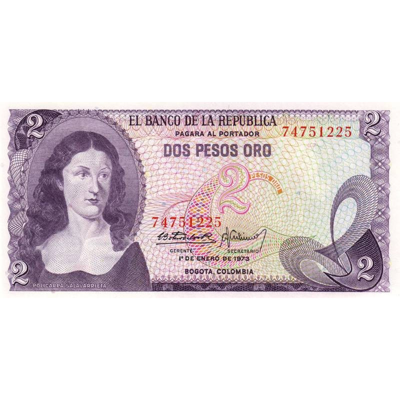 Colombie - Pick 413a3 - 2 pesos oro - 01/01/1973 - Etat : NEUF