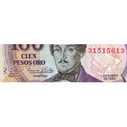 Colombie - Pick 418b - 100 pesos oro - 01/01/1980 - Etat : NEUF