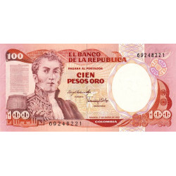 Colombie - Pick 426a1 - 100 pesos oro - 01/01/1983 - Etat : NEUF