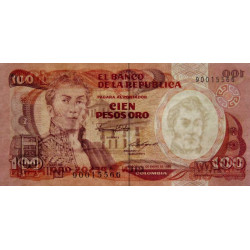 Colombie - Pick 426b2 - 100 pesos oro - 01/01/1986 - Etat : NEUF