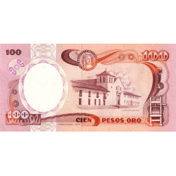 Colombie - Pick 426c1 - 100 pesos oro - 12/10/1986 - Etat : NEUF