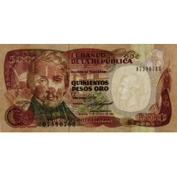 Colombie - Pick 431_2 - 500 pesos oro - 12/10/1987 - Etat : NEUF