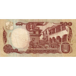 Colombie - Pick 431A_2 - 500 pesos oro - 04/01/1993 - Etat : TB-