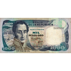 Colombie - Pick 432A1 - 1'000 pesos oro - 01/01/1992 - Etat : TB