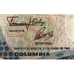 Colombie - Pick 432A1 - 1'000 pesos oro - 01/01/1992 - Etat : TB