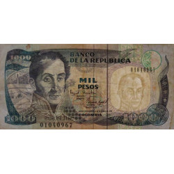 Colombie - Pick 438_5 - 1'000 pesos - 02/10/1995 - Etat : TB+