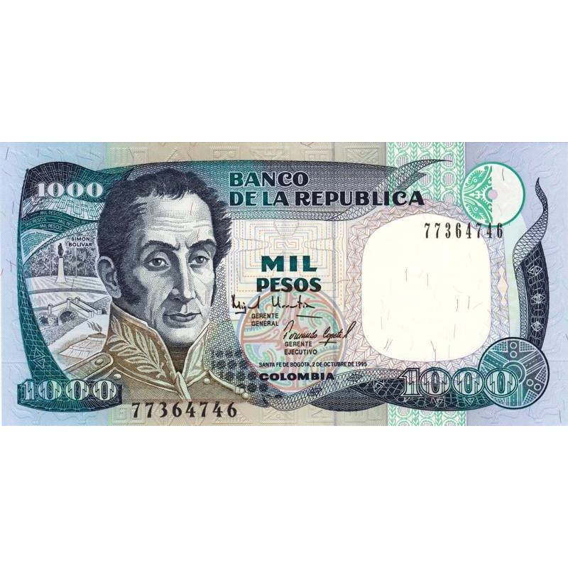 Colombie - Pick 438_5 - 1'000 pesos - 02/10/1995 - Etat : NEUF