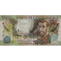 Colombie - Pick 452n - 5'000 pesos - 20/08/2012 - Etat : NEUF