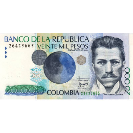 Colombie - Pick 454 - 20'000 pesos - 05/08/2010 - Etat : NEUF
