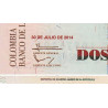 Colombie - Pick 457t - 2'000 pesos - Sans série - 30/07/2014 - Etat : NEUF