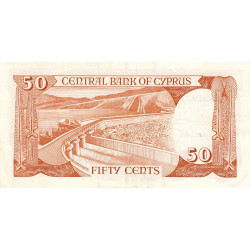 Chypre - Pick 52_2 - 50 cent - Série N - 01/10/1988 - Etat : SUP