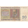 Belgique - Pick 132a - 20 francs - Série A03 - 01/07/1950 - Etat : TB