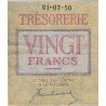 Belgique - Pick 132a - 20 francs - 01/07/1950 - Etat : TB